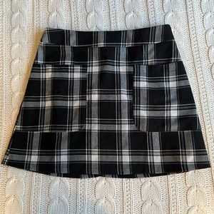 LF Plaid mini skirt with pockets